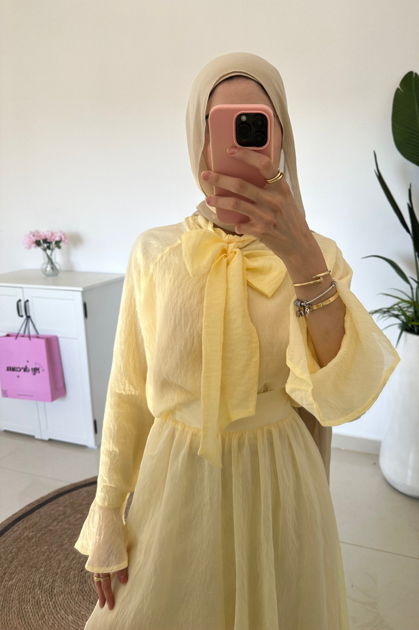 Ameera Skirt Set- Yellow