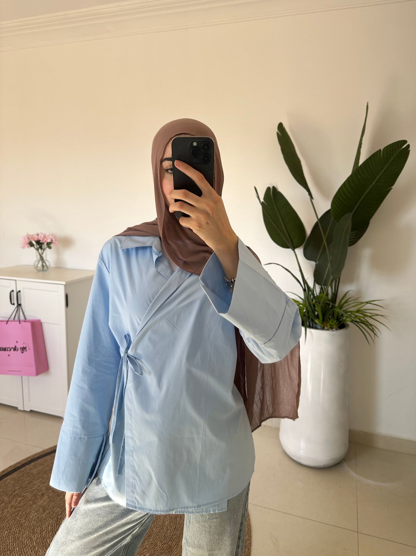 Kimono Shirt- Blue