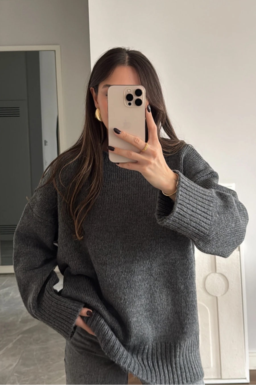 Basic Sweater-Gray
