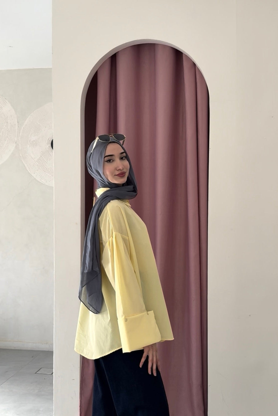 Oversized Shirt- Yellow