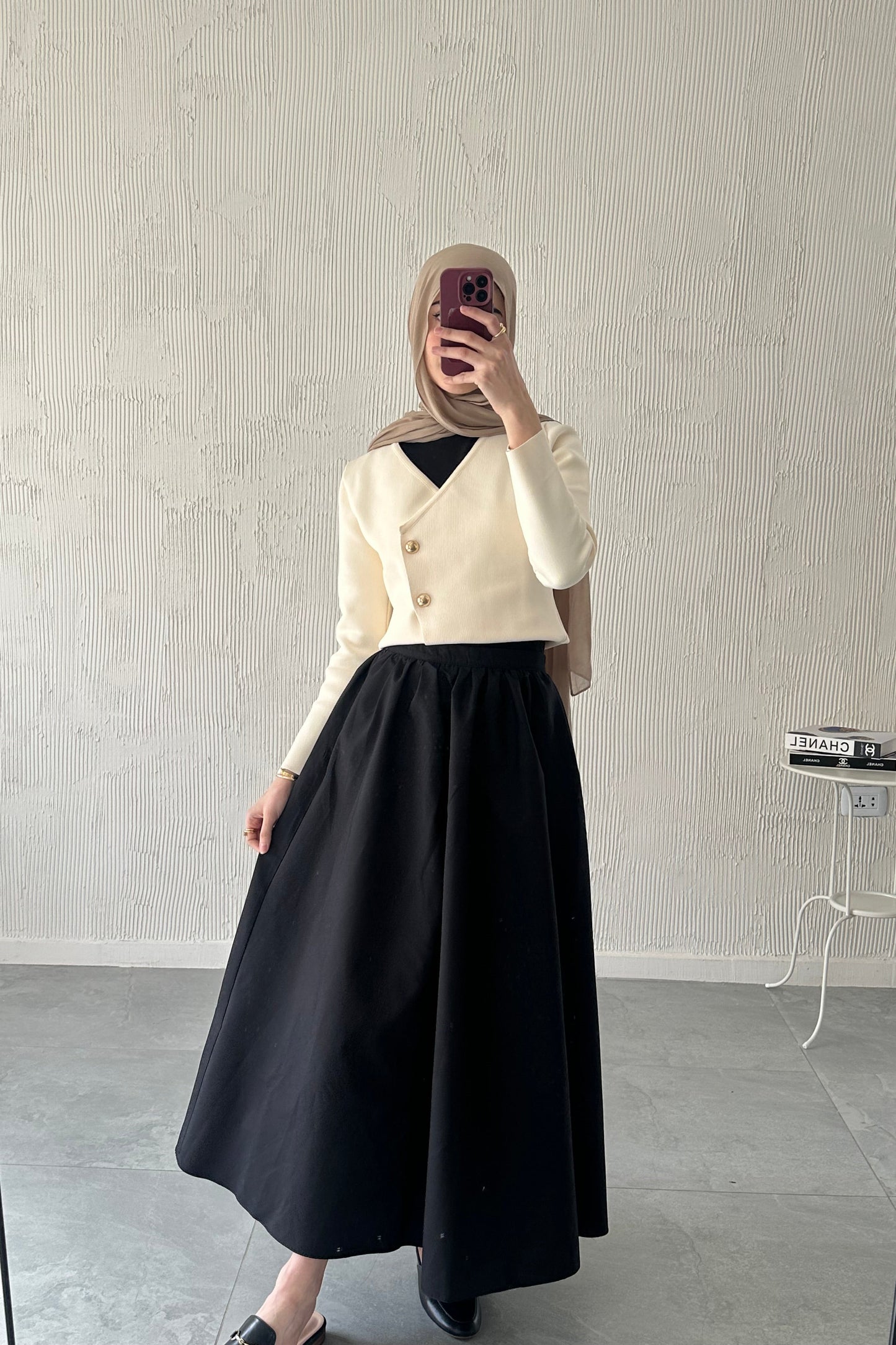 Volume Skirt- Black