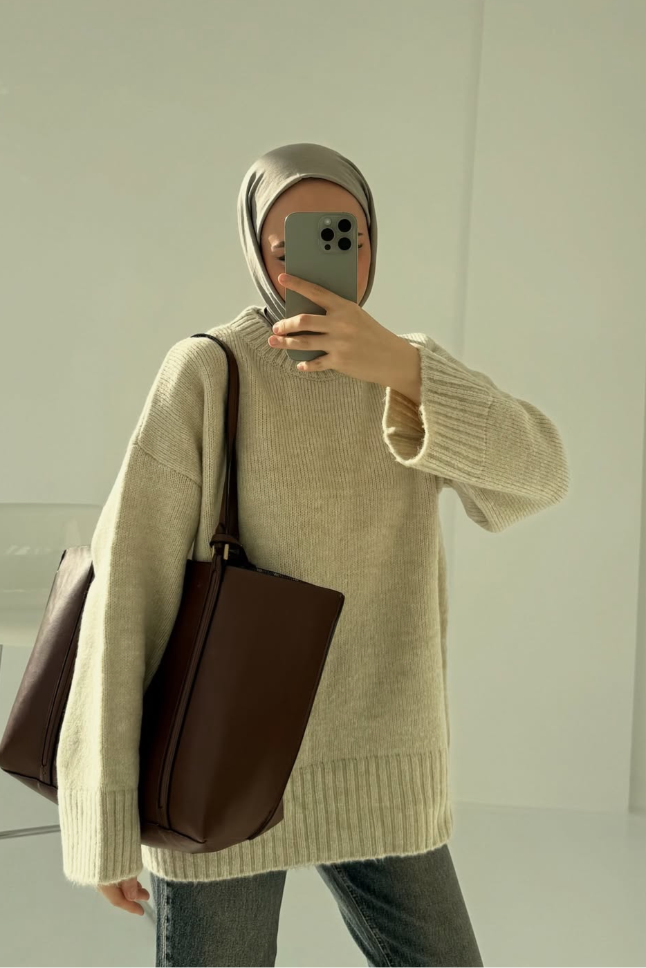 Basic Sweater-Beige