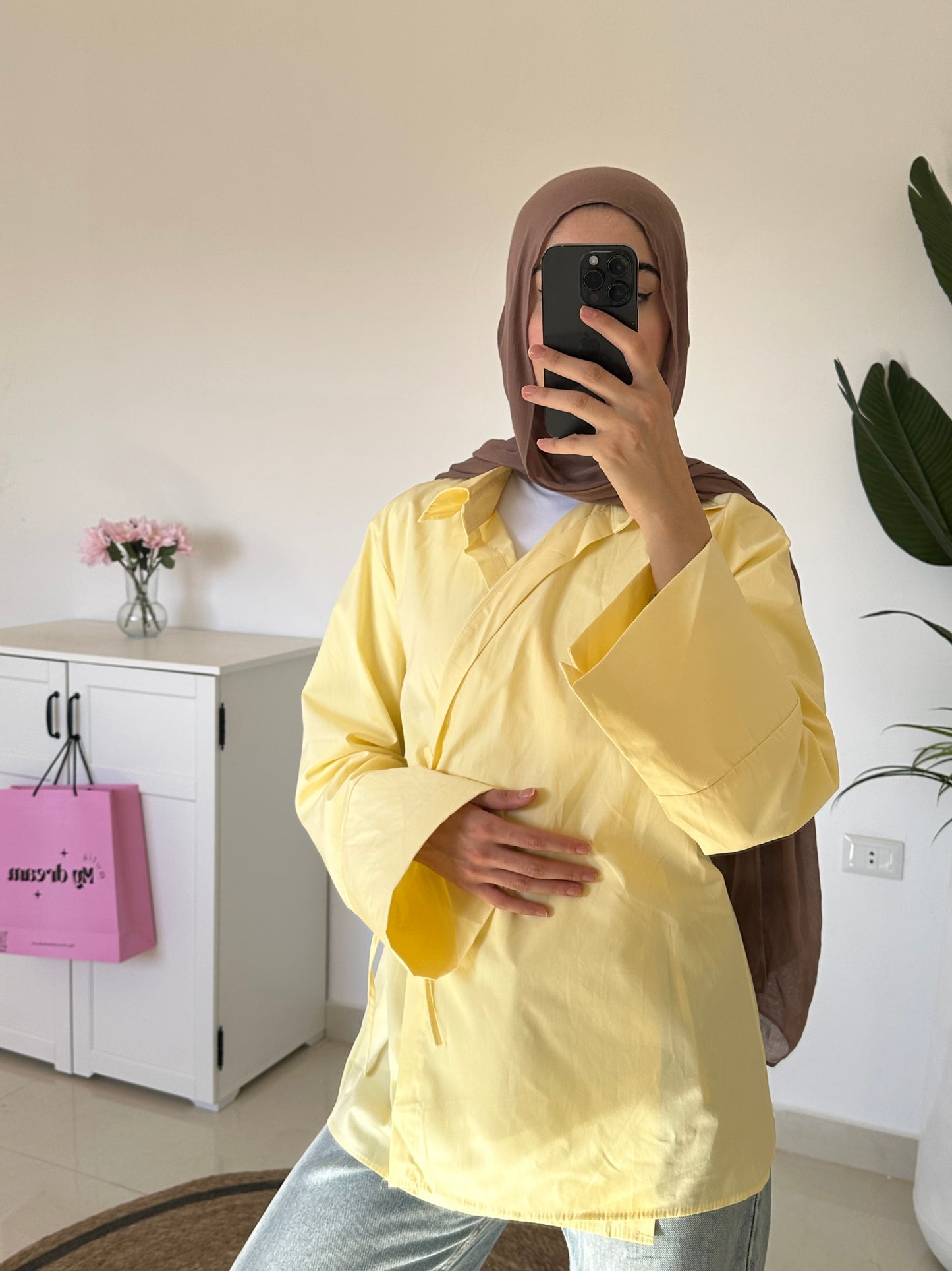 Kimono Shirt- Yellow