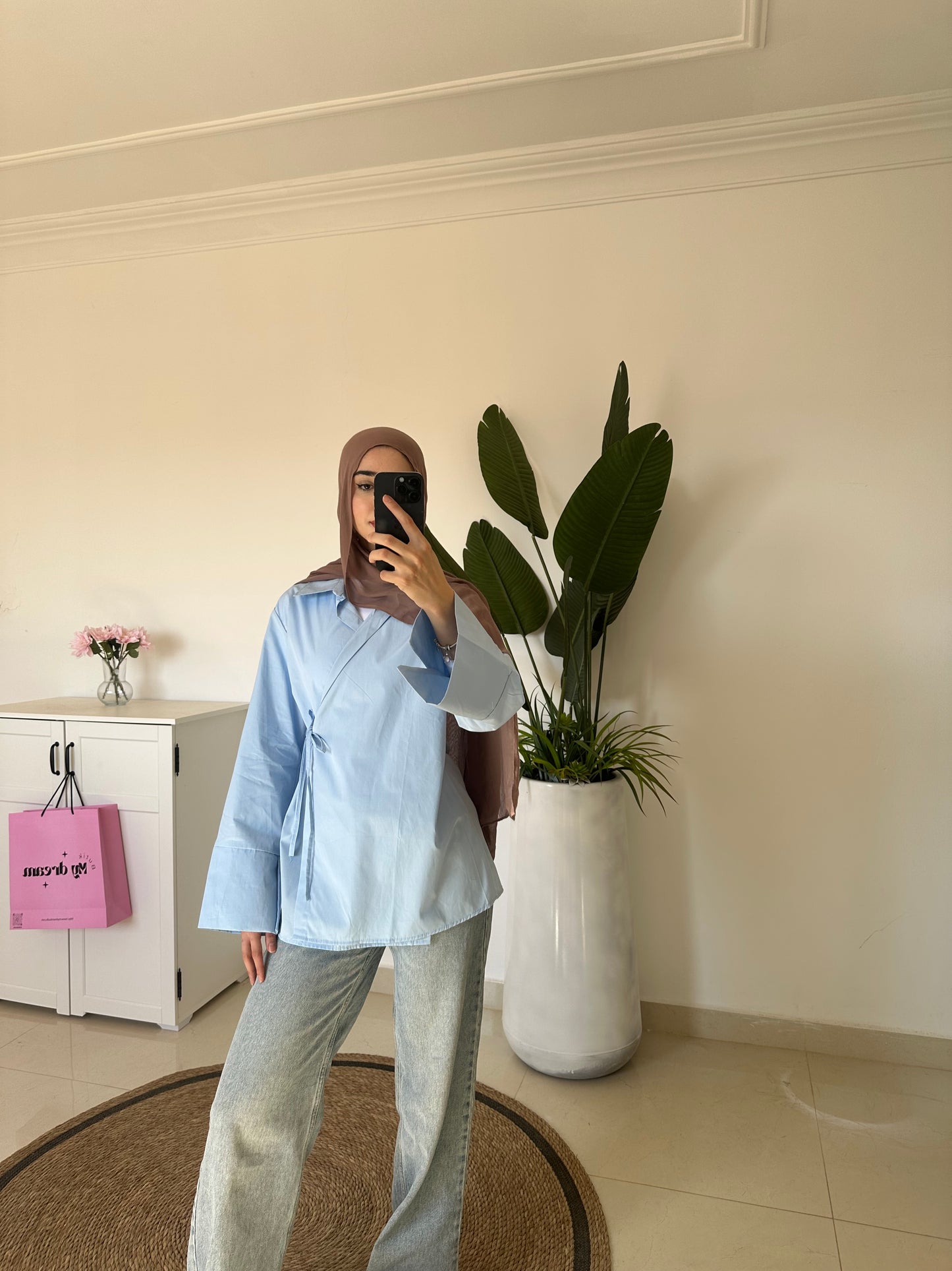 Kimono Shirt- Blue