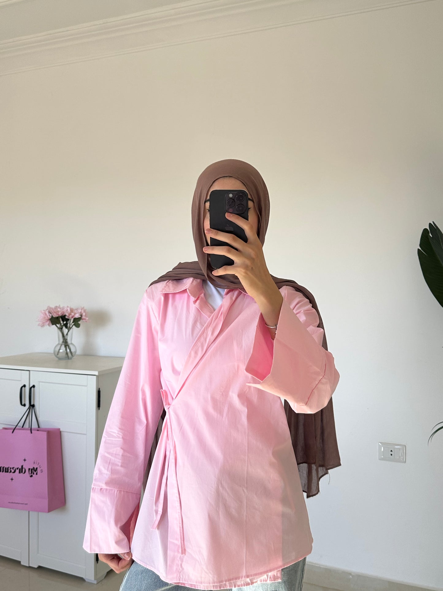 Kimono Shirt- Pink