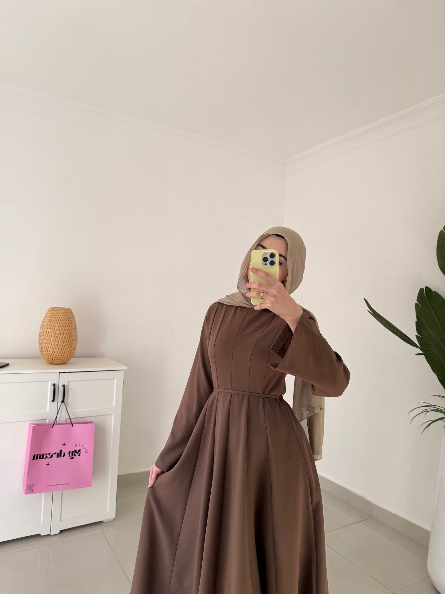 Roza Dress- Brown