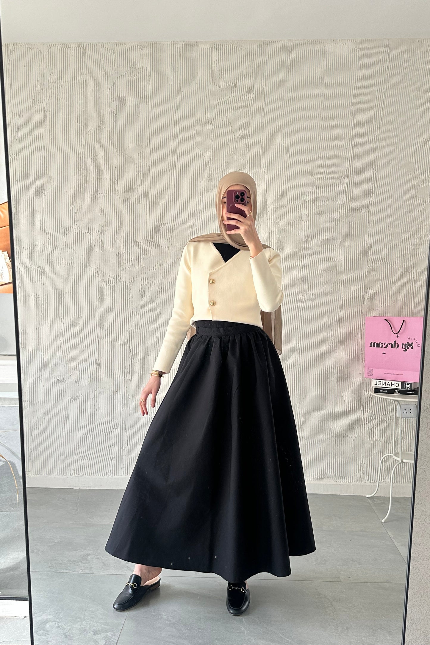 Volume Skirt- Black