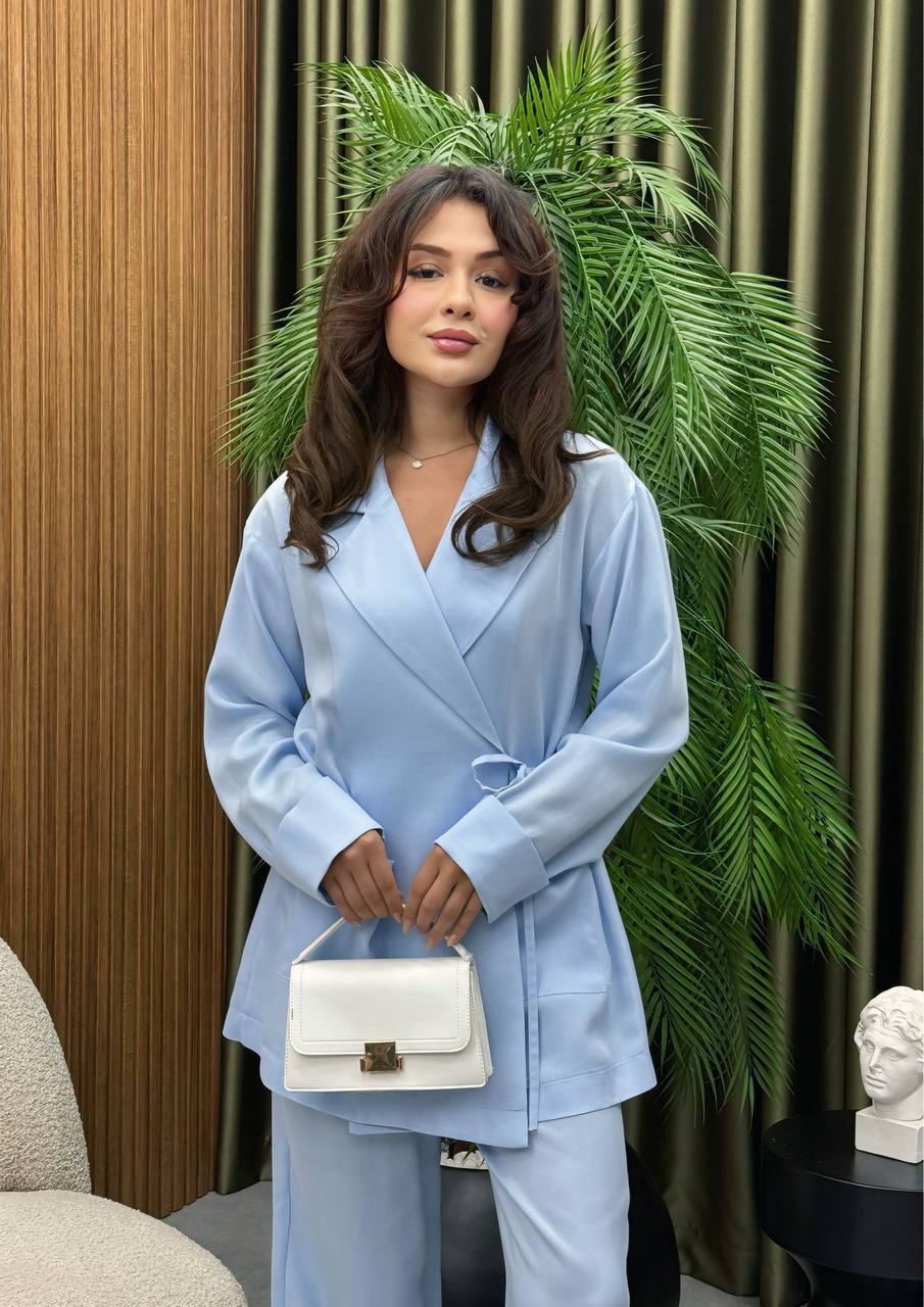 Tie Kimono Set- Blue