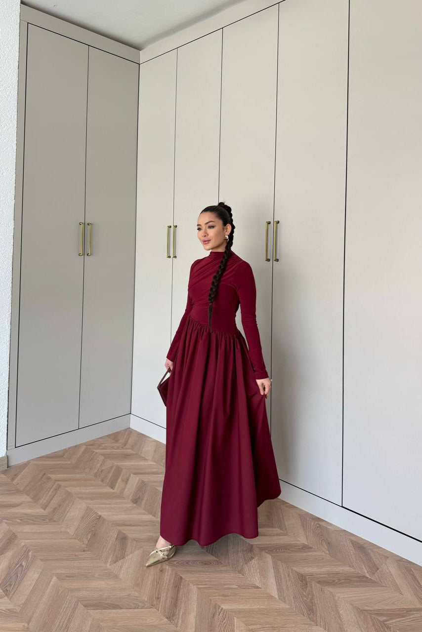 Diana Dress- Maroon