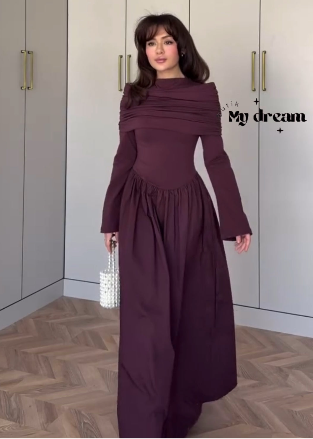 Dream Dress- Burgundy