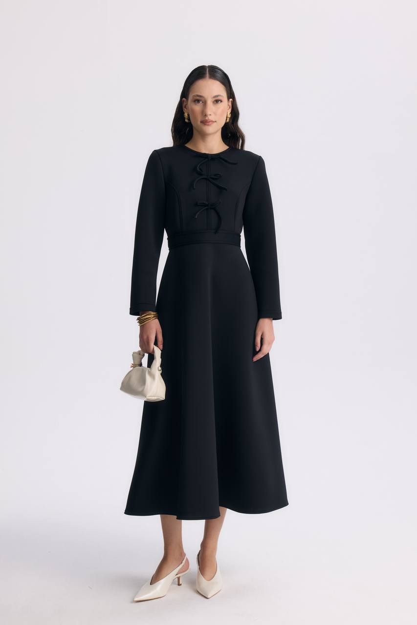 Scuba Dress-Black