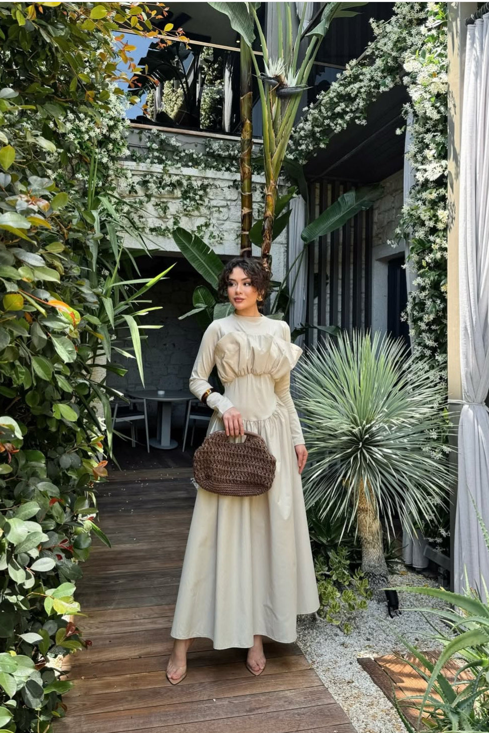 Noora Maxi Dress- Beige