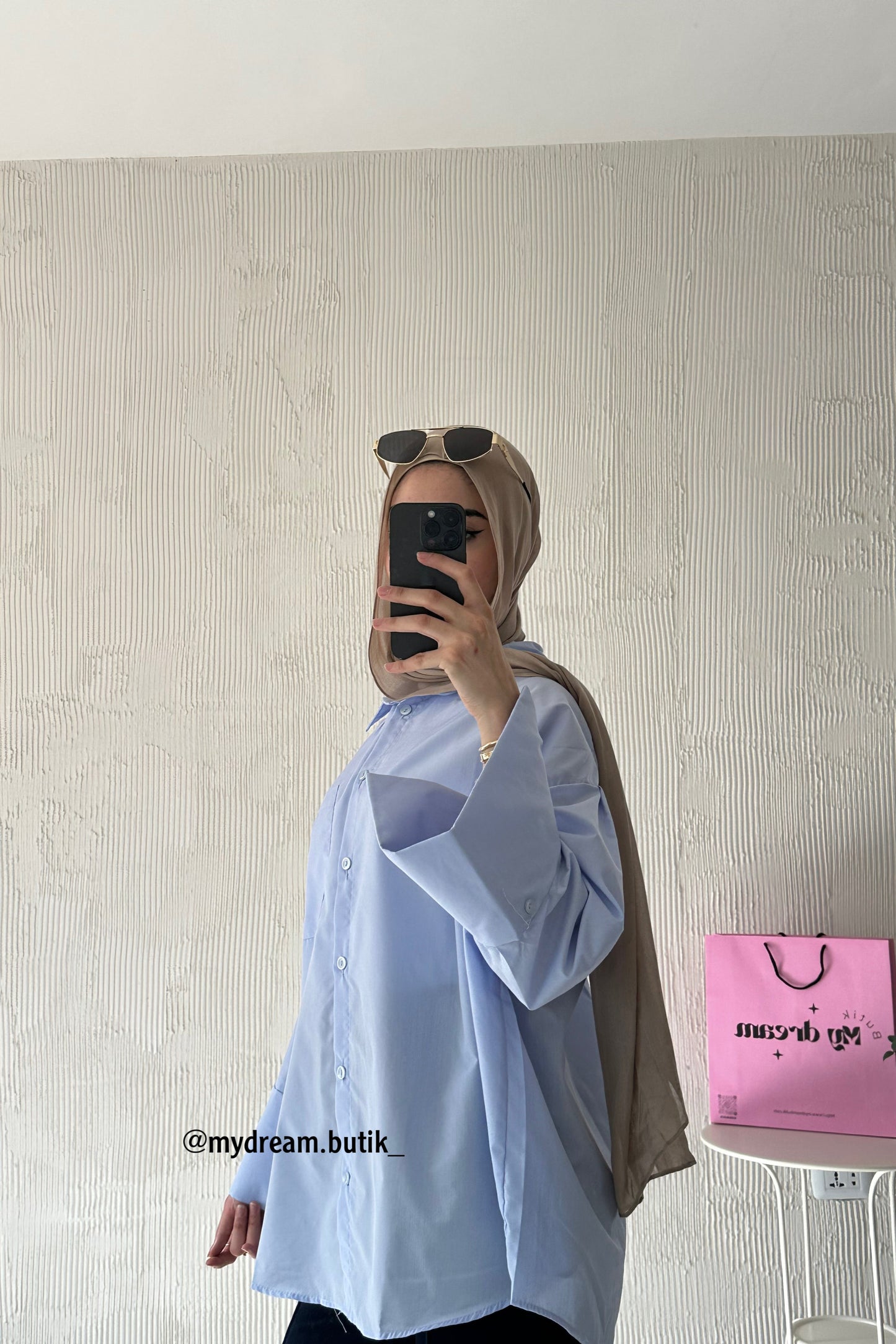 Oversized Shirt -Blue