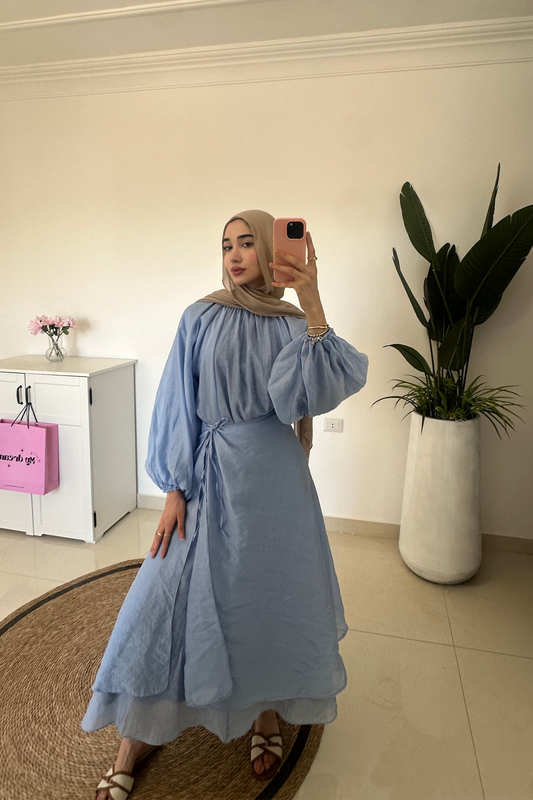 Fairy 3 Pieces Skirt Set- Blue