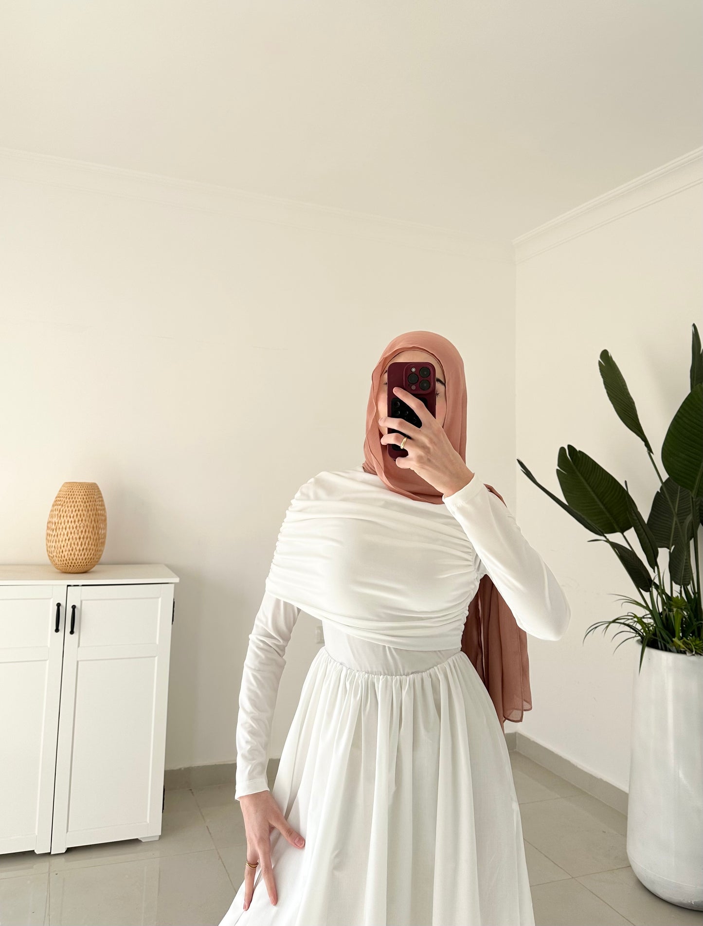 Yasmeen Dress- White