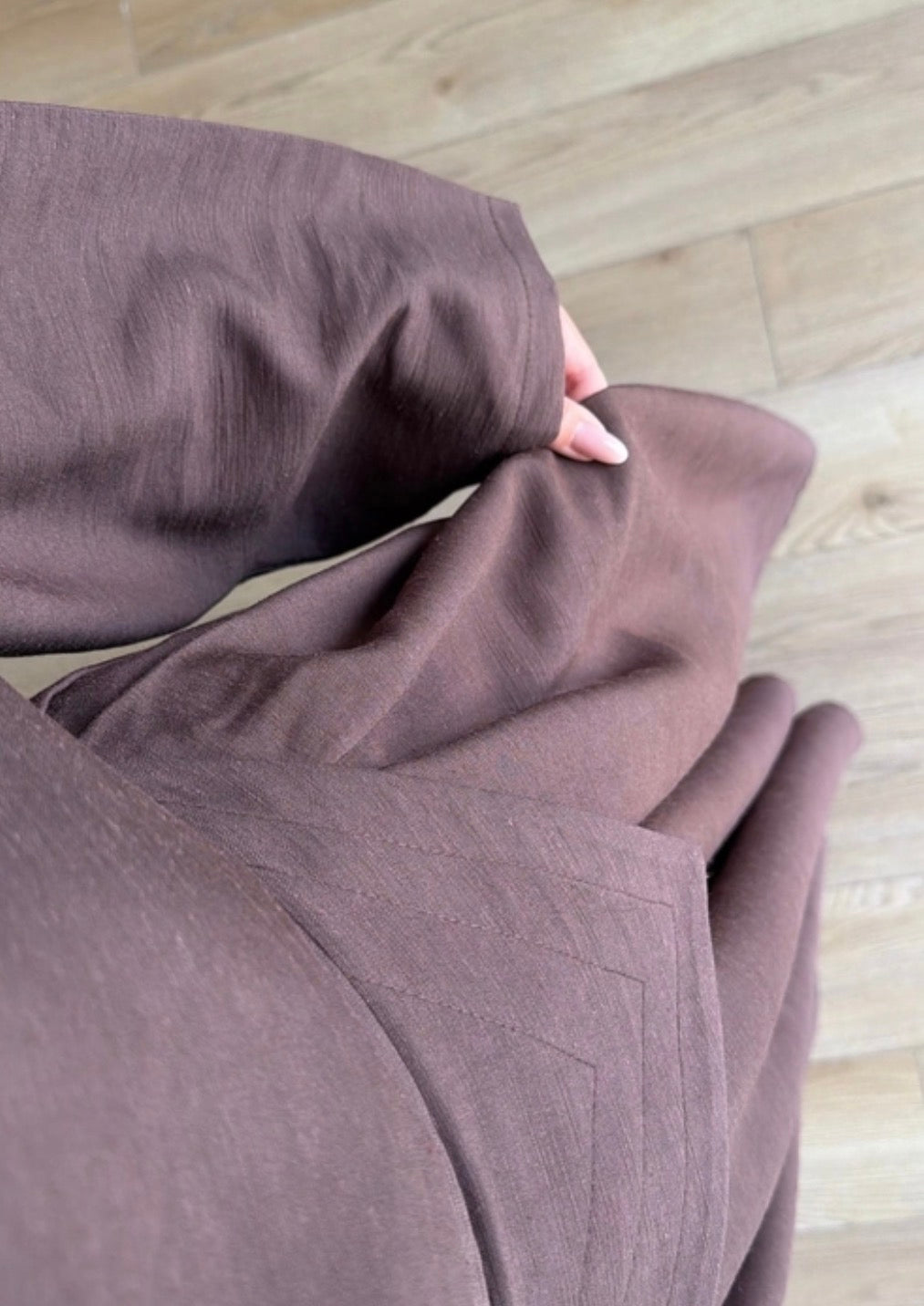 Wide Pants Set- Brown