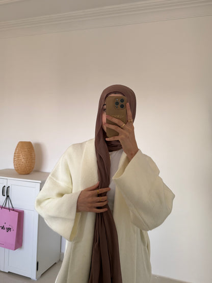 Long Oversized Cardigan- Off White