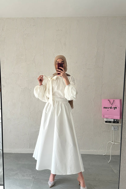 Volume Skirt- White