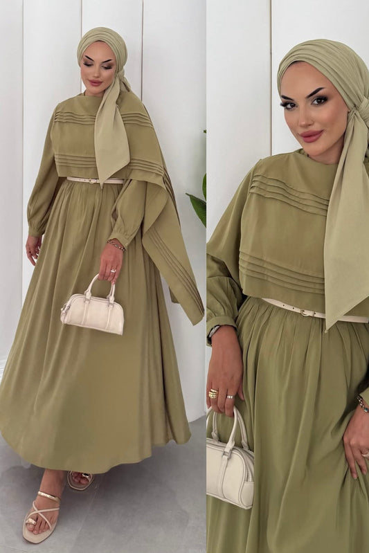 Huda Maxi Dress- Green