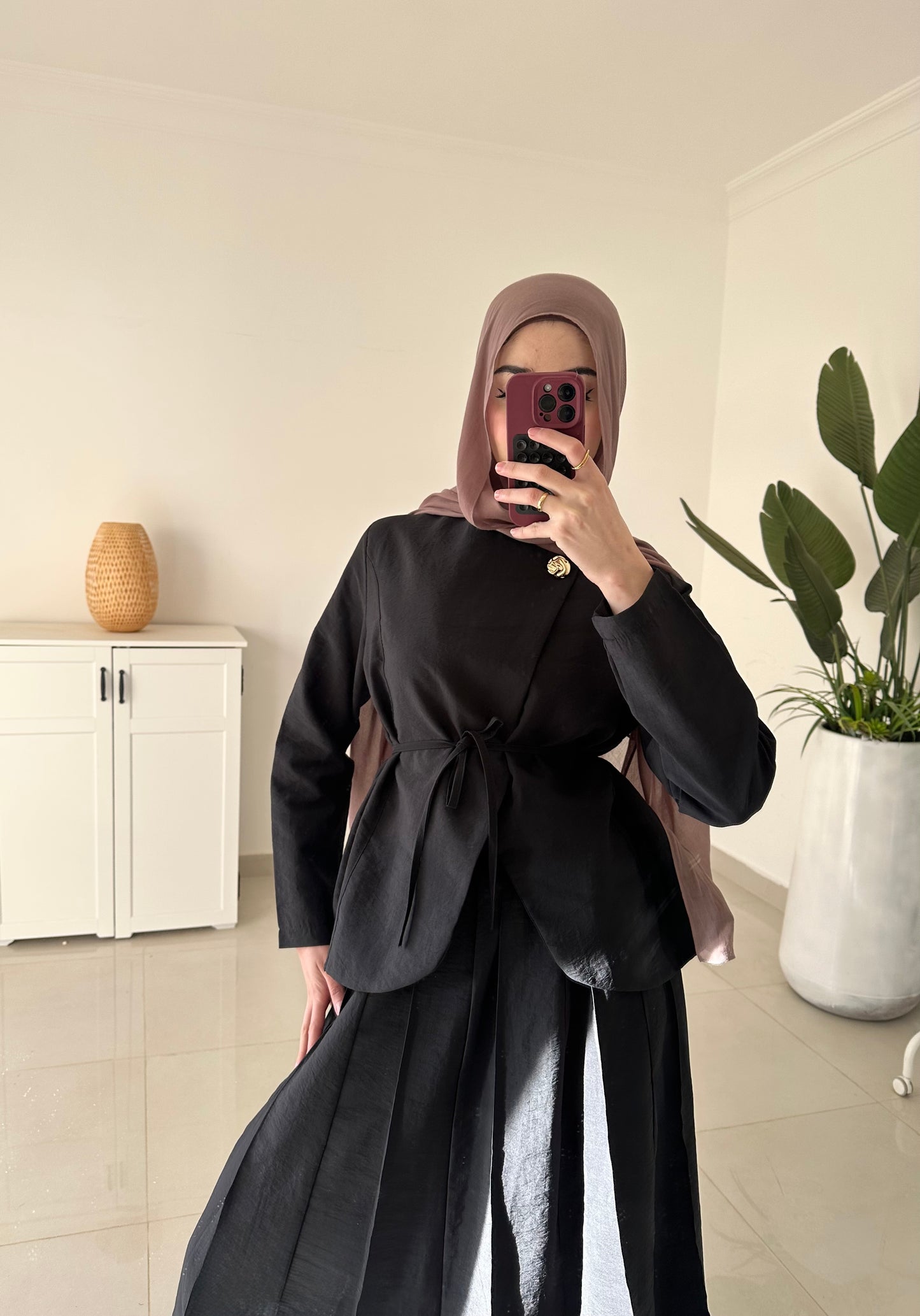 Daiana Skirt Set- Black