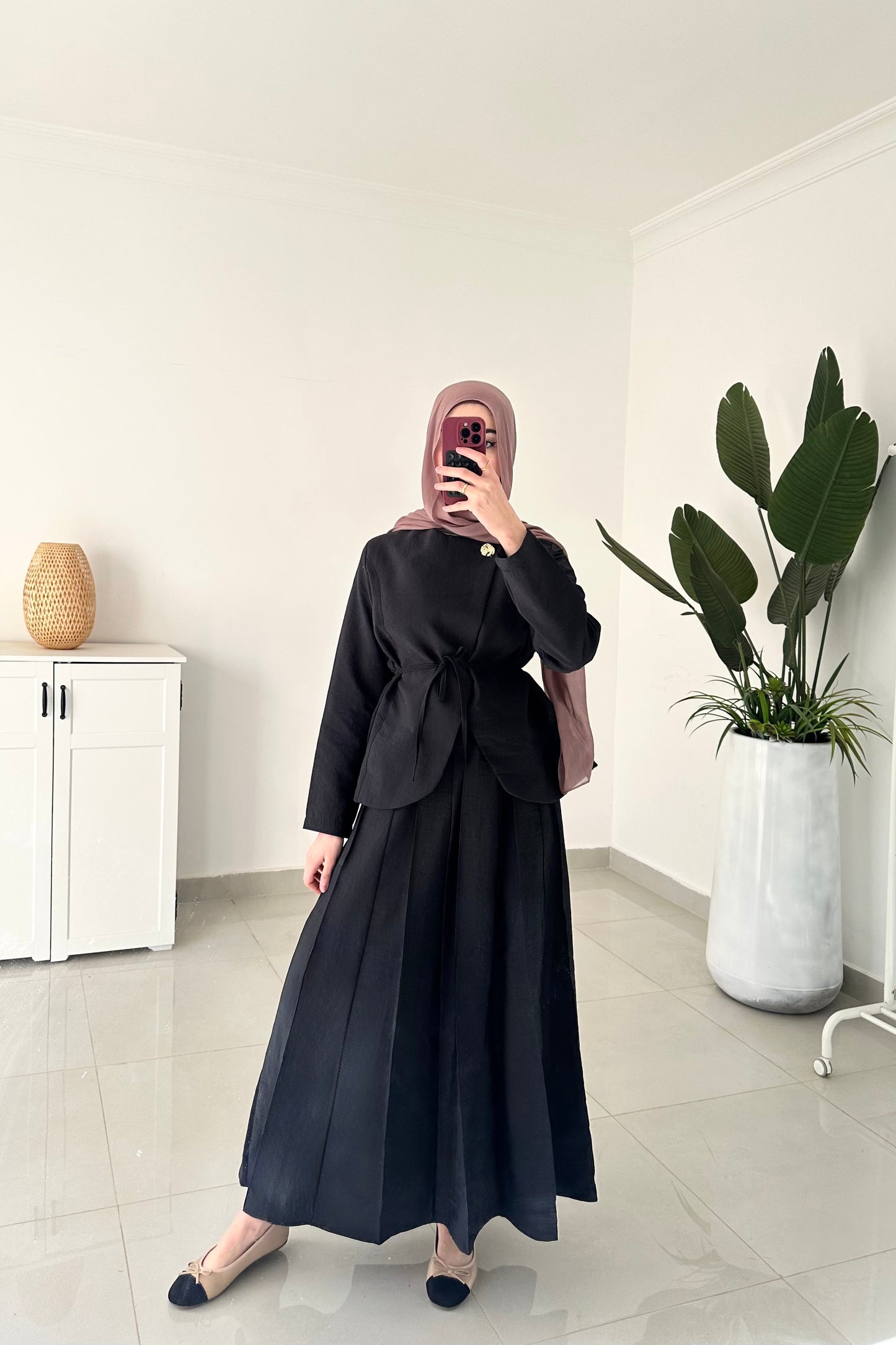 Daiana Skirt Set- Black