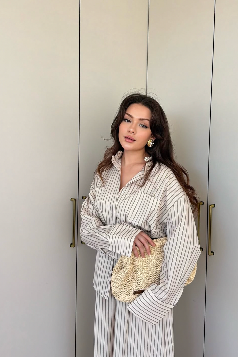 Striped Wide Leg Set