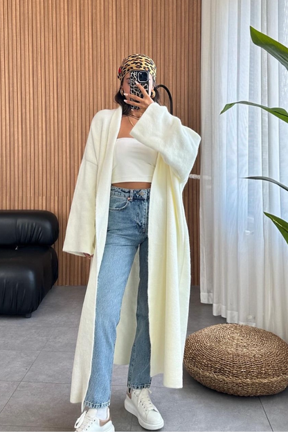 Long Cardigan-off white
