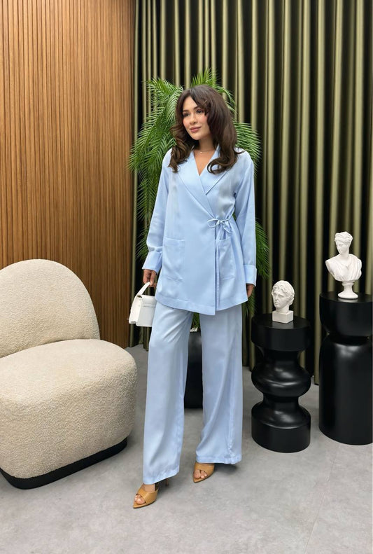 Tie Kimono Set- Blue