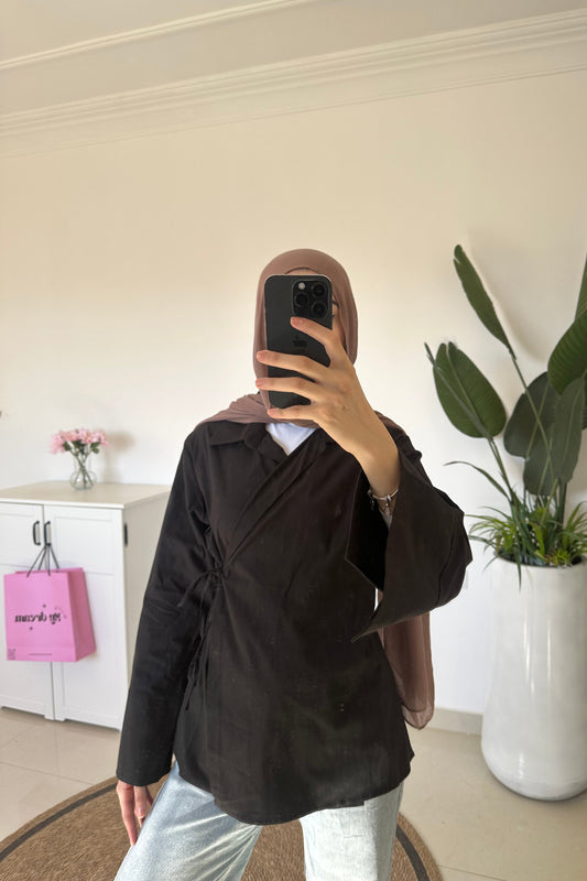 Kimono Shirt- Black