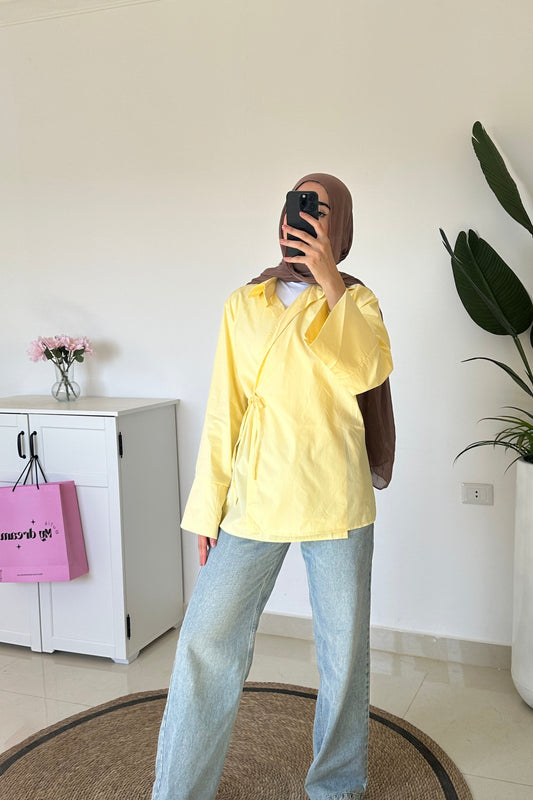 Kimono Shirt- Yellow