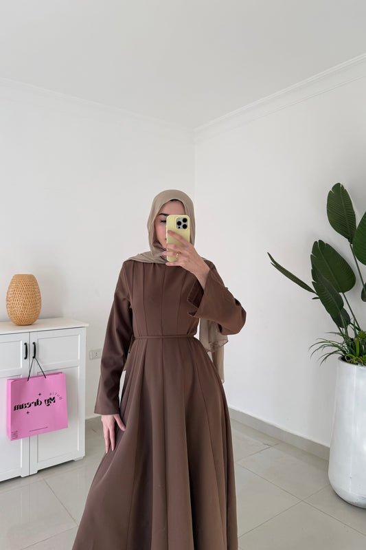 Roza Dress- Brown