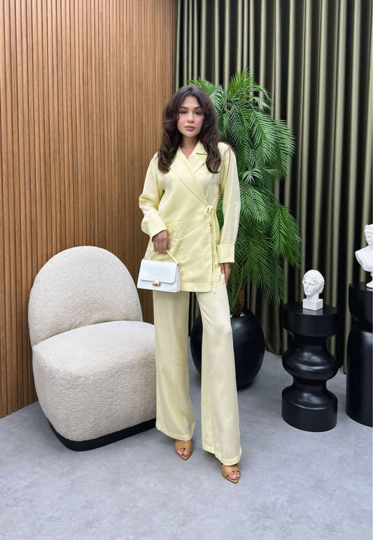 Tie Kimono Set- Yellow