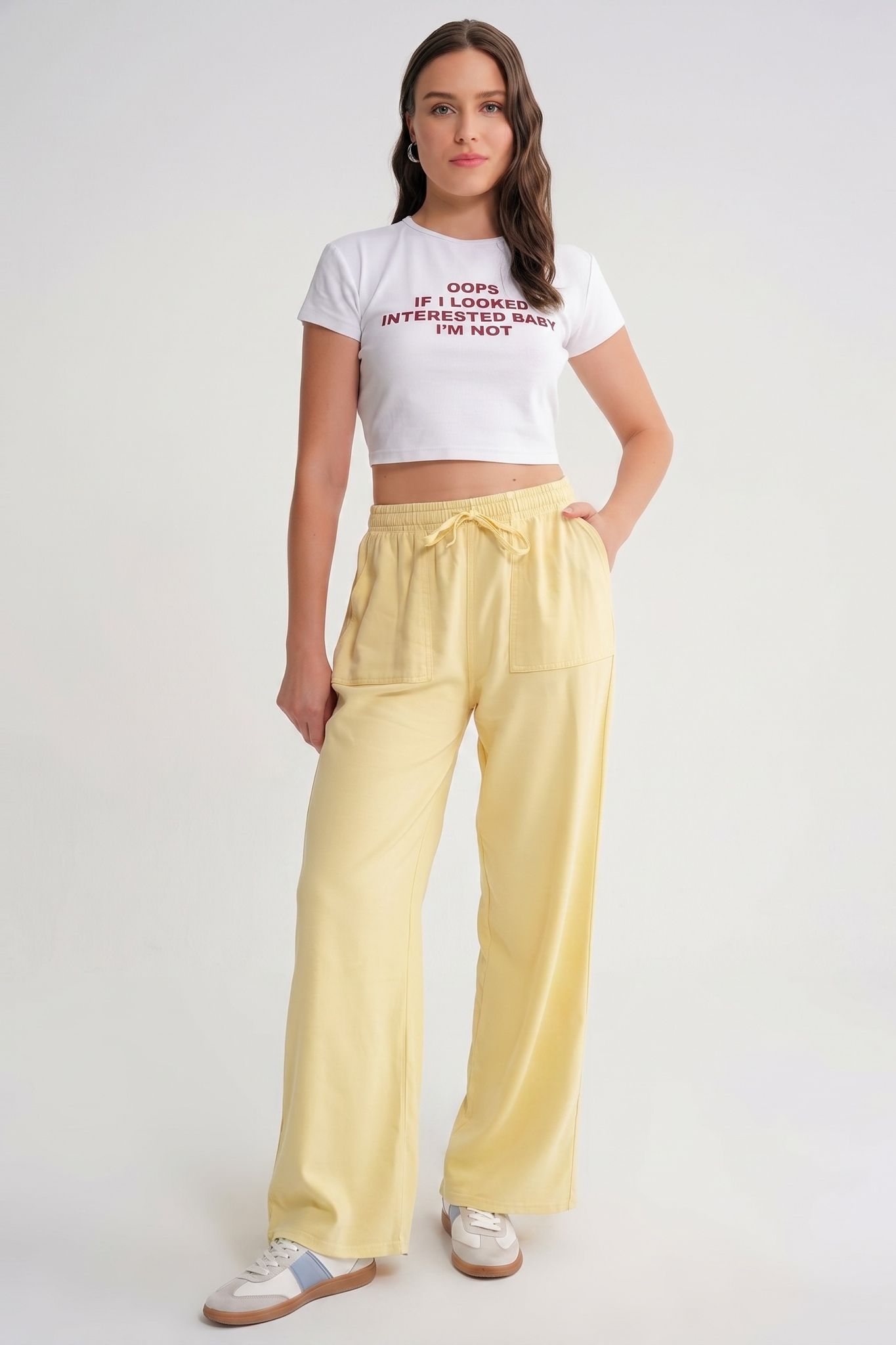 Cotton Linen Pants- Yellow