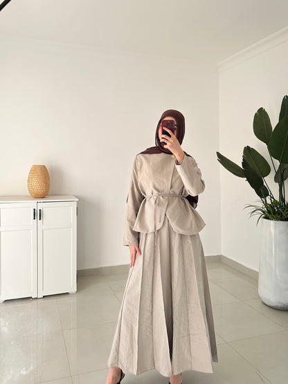 Daiana Skirt Set- Beige