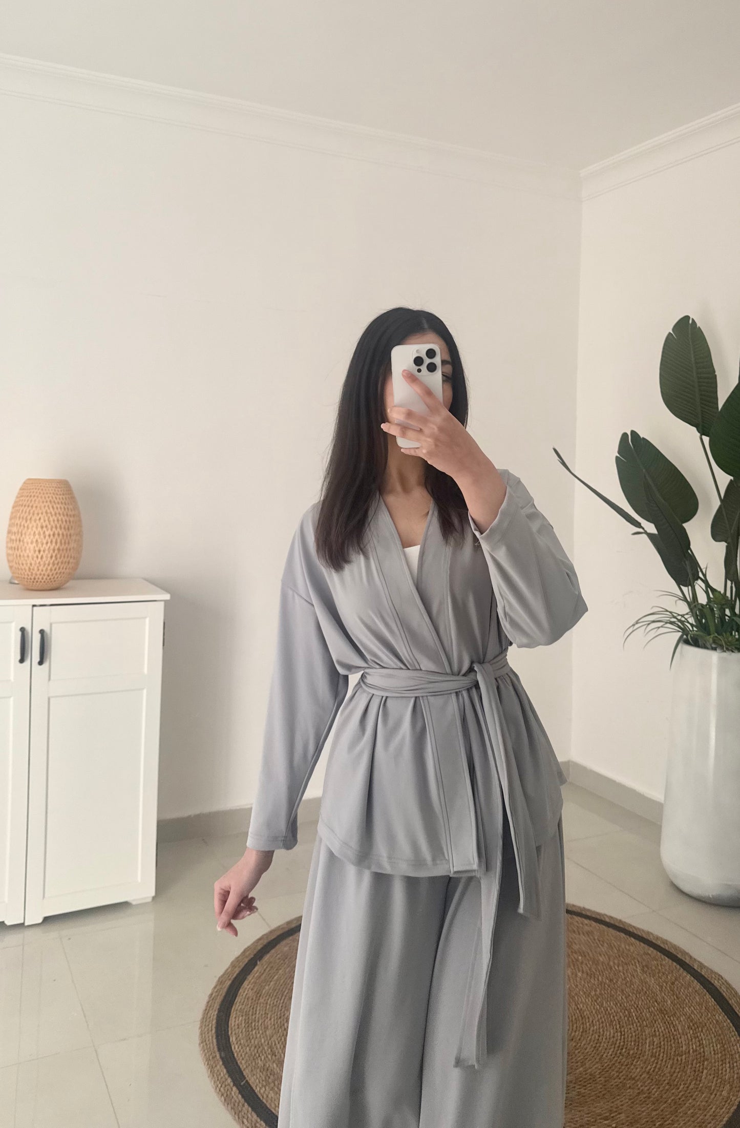 Nursoul Kimono Set- Gray