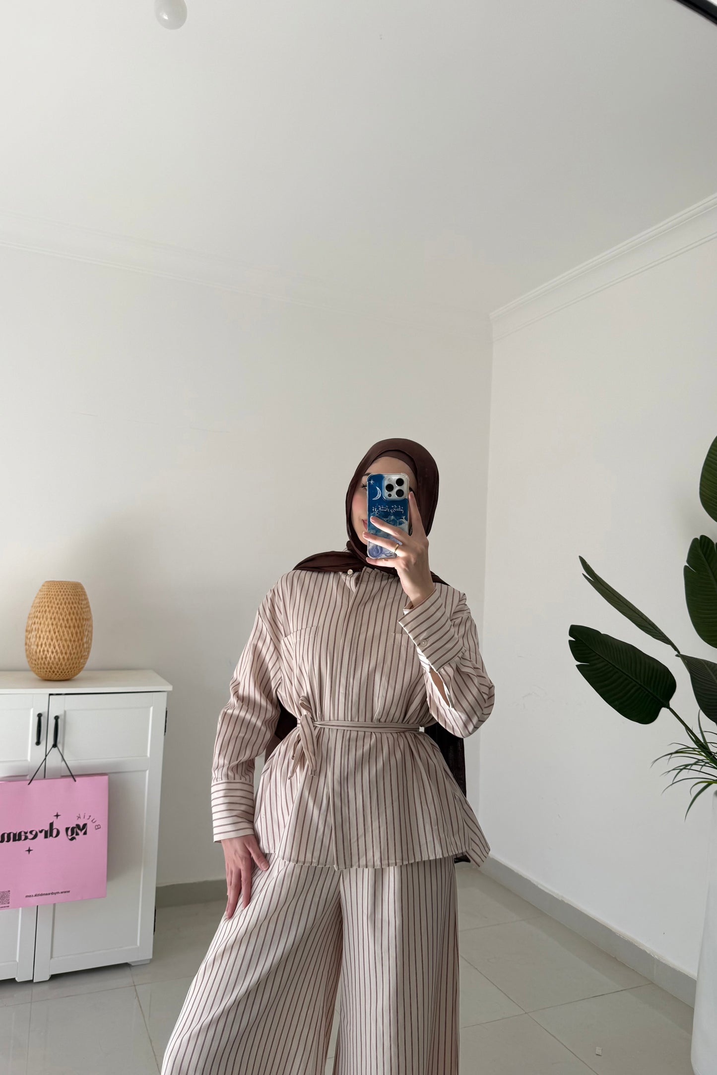 Striped Wide Leg Set