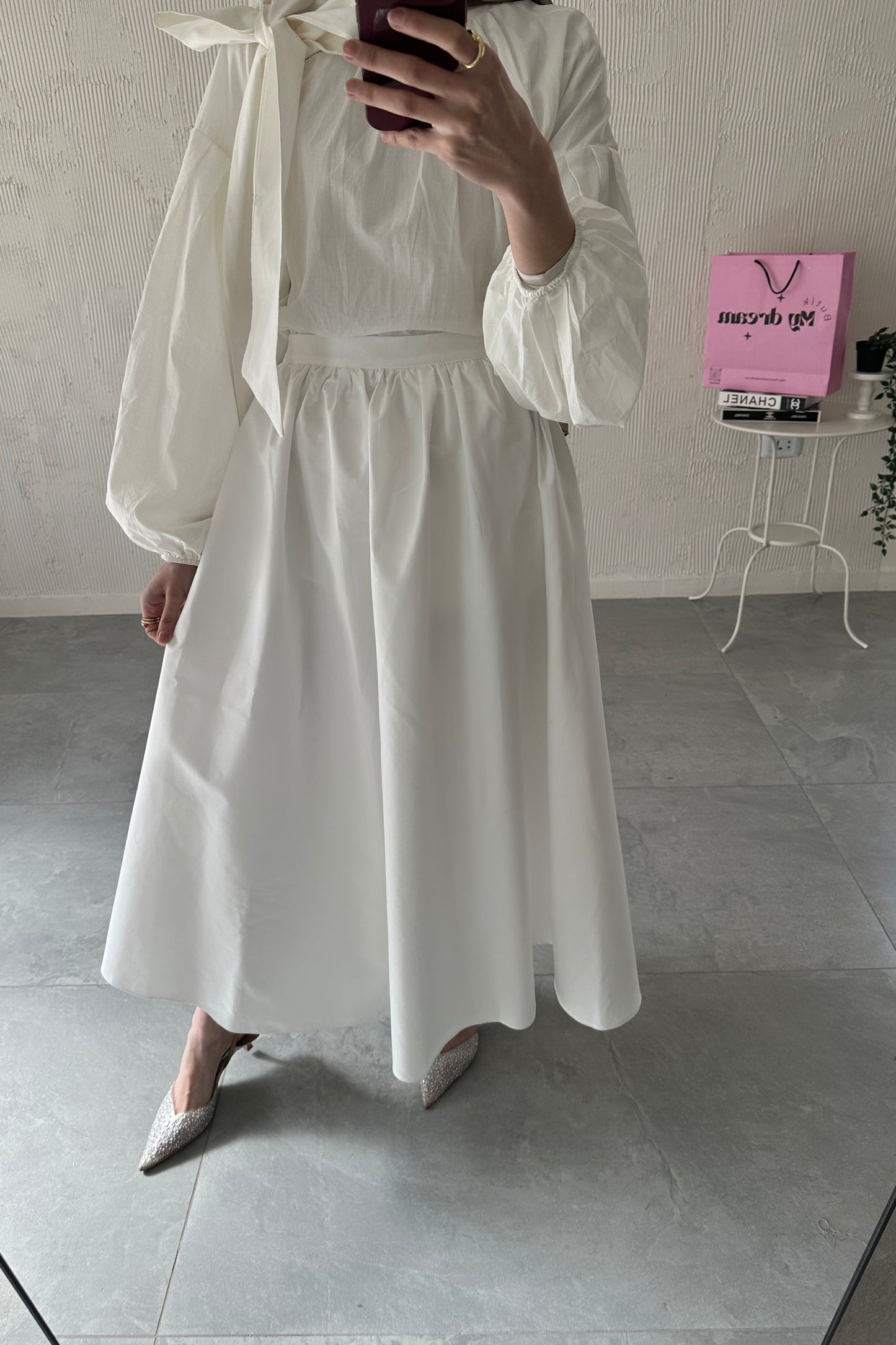 Volume Skirt- White