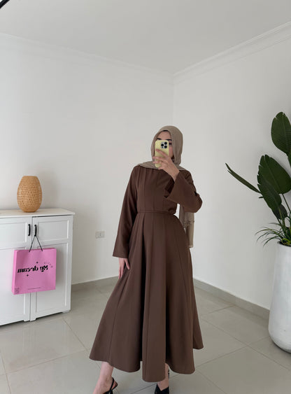 Roza Dress- Brown