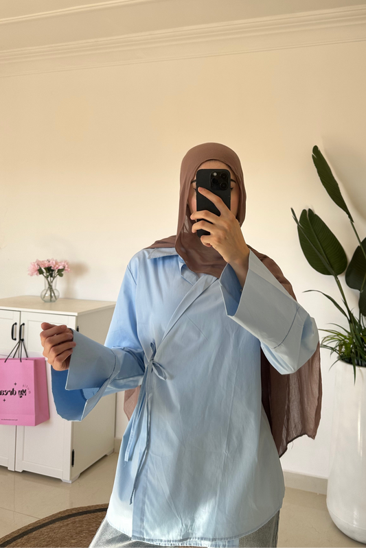 Kimono Shirt- Blue