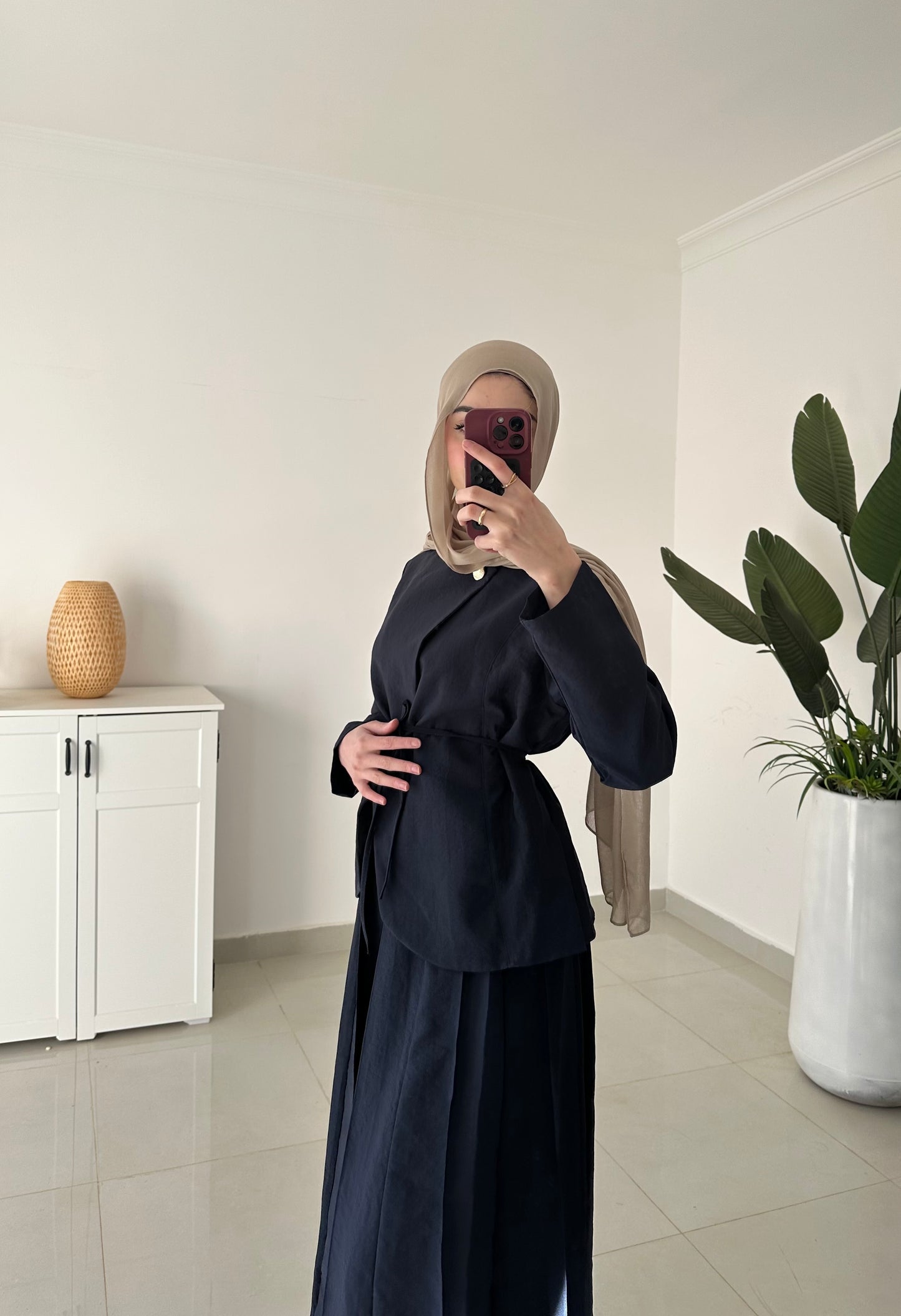 Daiana Skirt set- Navy Blue