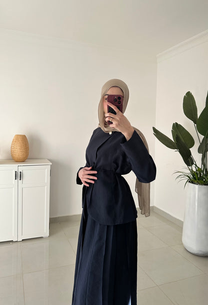 Daiana Skirt set- Navy Blue