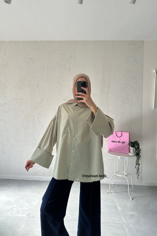 Oversized Shirt- Green
