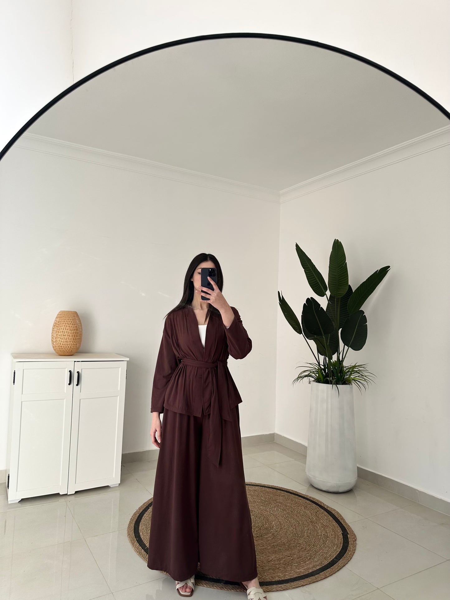 Nursoul Kimono Set- Brwon