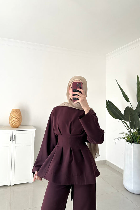 Mira Set- Burgundy