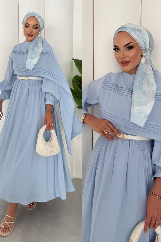 Huda Maxi Dress- Blue