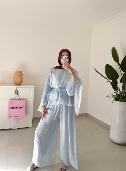Reem Pants Set- Blue