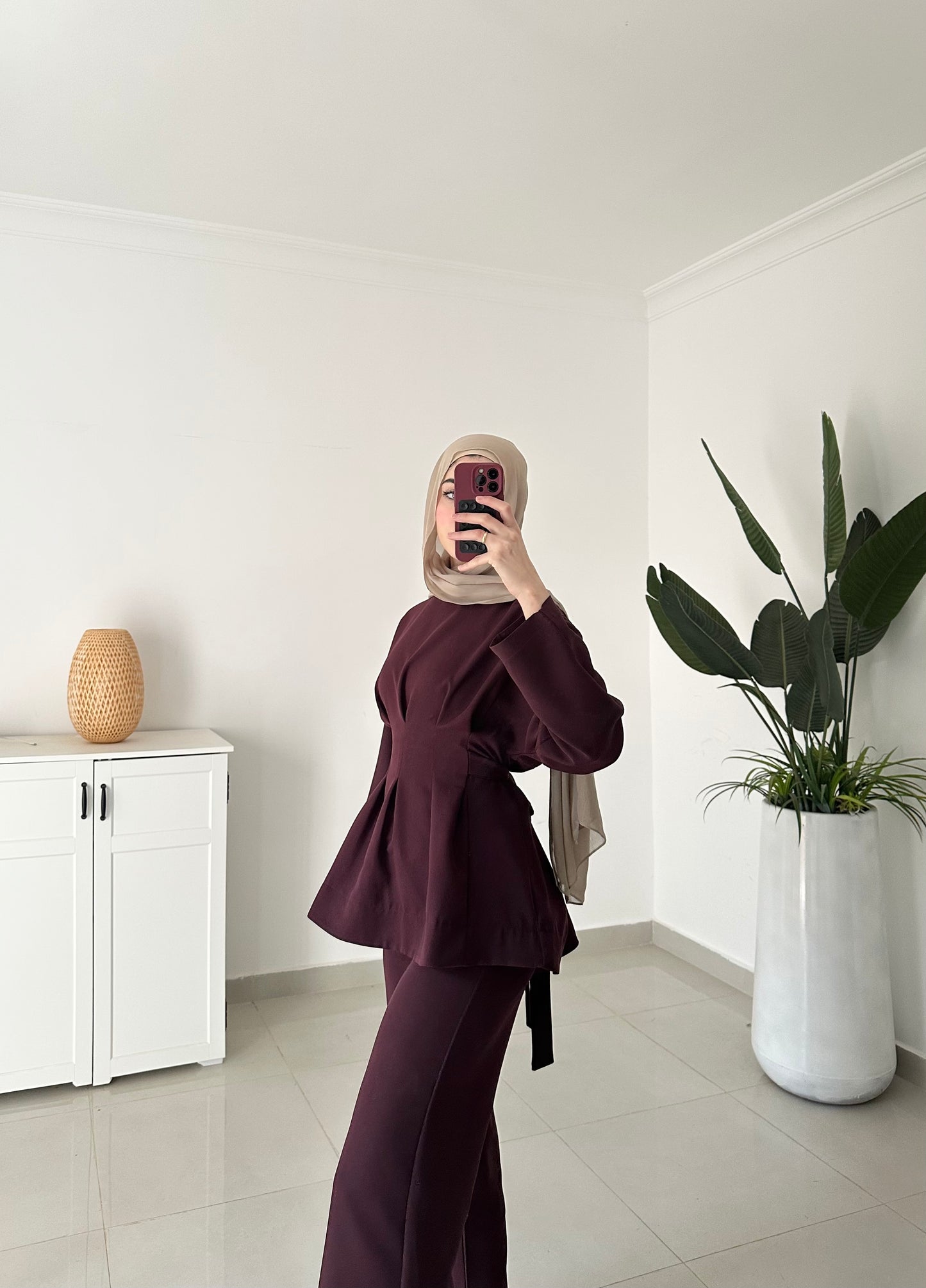 Mira Set- Burgundy