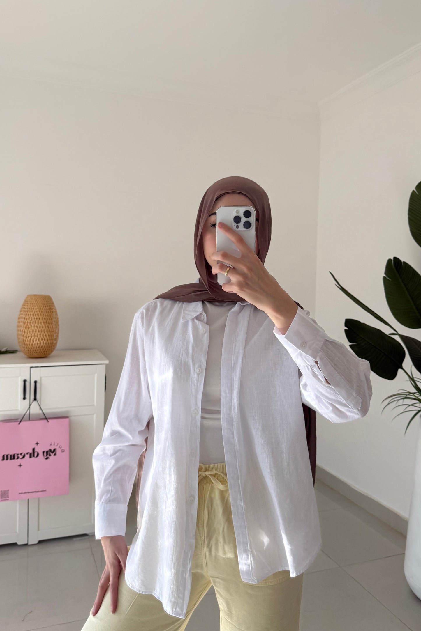 Linen Shirt- White