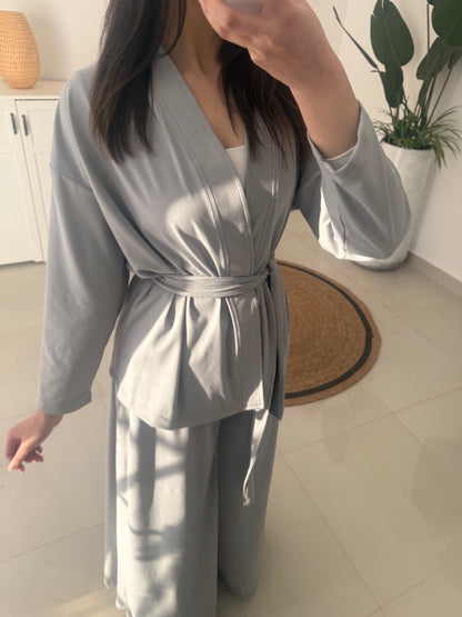 Nursoul Kimono Set- Gray