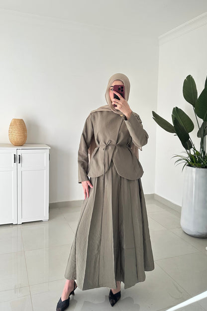 ‏Daiana Skirt Set- Green